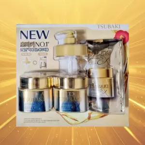 츠바키 프리미엄 EX리페어 헤어마스크세트 본품180g X2개+리필 150g1개+전용펌프1개