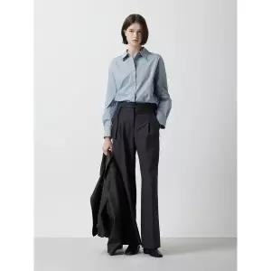 [ZOOC](천안아산점)코튼 블렌디드 타이 셔츠 Z253MSC002