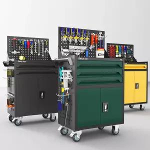 이동식 공구 카트 운반카트 캐리어 장비 3단 공구대 카센터