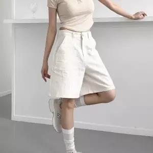 KSP78D2여자 여름 아이보리 통 반바지_18146400_597559