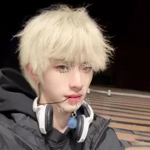 남성 정수리 가발 커버 패션 앞머리 인모 얇은  남성용 풀 헤드셋 자연스러운 코스프레