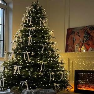 잘고른샵 크리스마스트리 리본트리 풀세트 크리스마스장식 고급 접이식트리