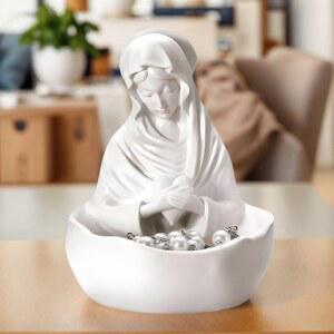 예수상 성모 마리아 가톨릭 선물 기념품 묵주 홀더 축복받은 선반용 크리스마스