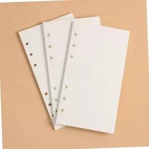 다이어리속지 포켓 스토리 6공 무지 다이어리속지 135매 리필내지