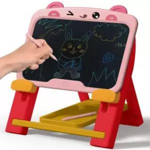 (13.9인치) 아티스트 LCD 전자 스케치 드로잉 패드 거치대 이젤 세트 토끼050-80 노트 메모 그림 칠판 보드