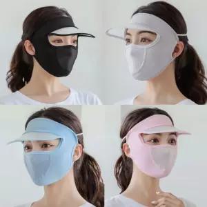 여름 쿨링 썬캡 안면 마스크/자외선/차단/골프/여성/UV차단/마스크팩/기미/파크골프/쿨골프/모델로/숨쉬기