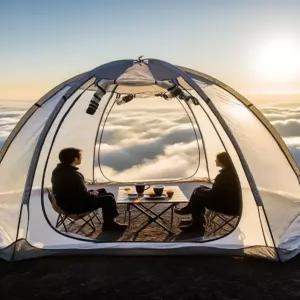 잘고른샵 파이어쉘터 캠핑 겨울텐트 돔텐트 에어텐트 돔쉘터 쉘터텐트 불멍텐트 투명텐트