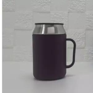 타파웨어 에코 보냉 머그 400ML 퍼플 손잡이 보온컵 캠핑컵 텀블러