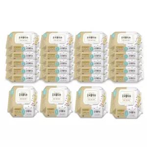 [Qubridge]깨끗한나라 오곡 물티슈(재 포장 판매) 캡 100매 24pack