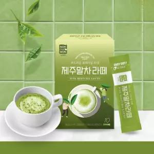 제주 말차라떼 18g 10스틱 차광 말차파우더 홈카페 휴대용