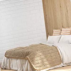 폼블럭 블럭아이 10mmX1mX2.5m 화이트/곰팡이방지 단열벽지 인테리어 필름 벽돌무늬 스티커 포인트벽지