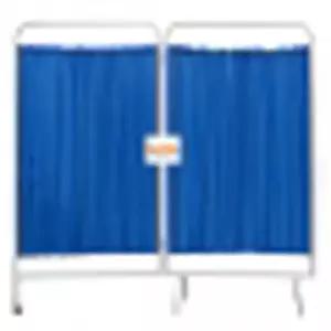 가나 칸막이(스크린) 스틸 청색 기본형(바퀴1개)+바퀴4개 1800X1720MM 2단