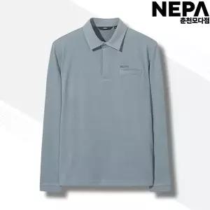 [네파] 남성 간절기 골프 등산 기모 폴로 티셔츠 카라티 리사이클 기모 폴로티셔츠 7L75216 L77