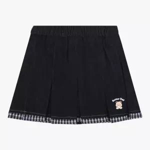 [롯데백화점]신디키즈 체크배색 플리츠 데님 스커트 CIWH2621Z