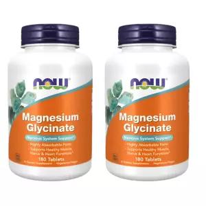 나우푸드 마그네슘 글리시네이트 타블렛, 180정, 2개