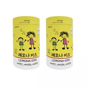 어린이비타민 c 레모나키즈 츄어블 유아 아이 간식 선물 100정 2통