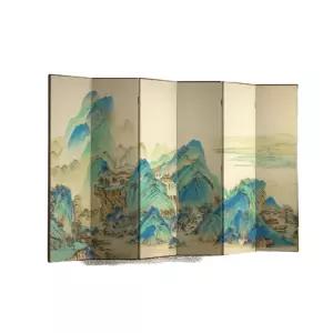 거실 매화 민화 산수화 인테리어 파티션 전통 병풍 소형