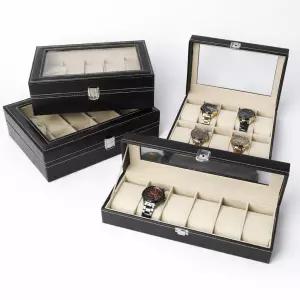 손목시계 보관정리함 거치대 고급 가죽 케이스 수납함 남성용 선물용 안전보관