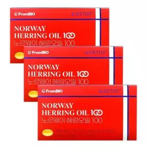 [프롬바이오] 노르웨이 헤링 100 북유럽 오메가11 세토3 30캡슐 3개 -SDL-