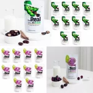 더리얼 한입 찐강낭콩 10팩+찐자색고구마 10팩