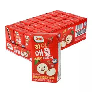 Dole 하이 애플 주스 120ml x 24팩 사과쥬스