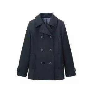 교복 여자 코트 슬림 남여 두꺼운 완두콩 학생 공용 짧은