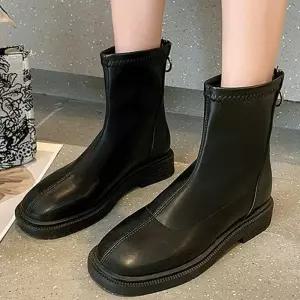 [라일리] Rly 여자 베이직 앵클 부츠 데일리 삭스 슈즈