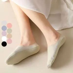 [라일리] Rly 아이스 쿨 투명 여름용 여자 덧신 스타킹 실크