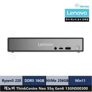 레노버 미니PC ThinkCentre neo 55q Gen6 13GNS00300 AMD R5 220/16gb/256gb/Win11 Home 시리얼포트 - ps