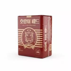 호랑이 패드 강아지 고흡수 배변 패드 중형 , 200매입, 200매