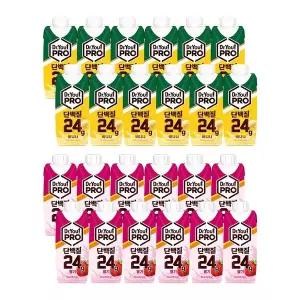 [오리온]닥터유 프로 단백질 드링크 바나나 250ml x12 + 딸기 250ml x12