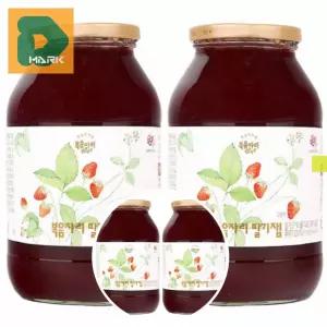달콤한 딸기잼 2p 아침 보관용 대용량 빵 홈카페 과일잼 1.3kg 국내산 복음자리 토스트 소스 요리용 식사