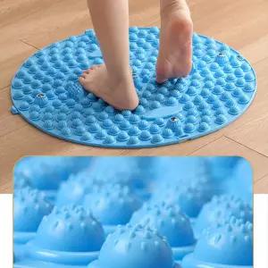 마사지 기 지 패드 초 발 안마 발바닥 조깅 지압판 대형 원형 가정용 50CM 디딤판 초통