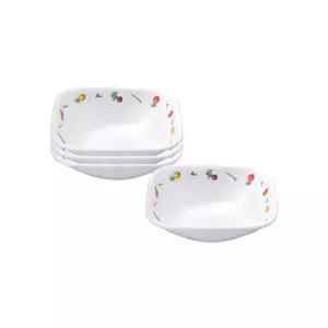 [코렐]샐러드시즌 사각개인접시 4P 세트