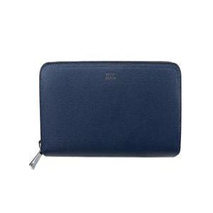 NAVY) [타케오키쿠치] 지갑 긴 지갑 맥스 양각 가죽 남성 (소가죽 (이탈리아