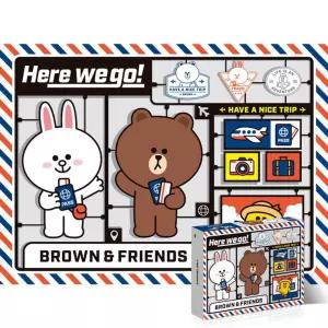 150피스 퍼즐 라인프렌즈 투어 컬렉션 (TPD150-043)/애니/만화/캐릭터/직소/조각/그림/맞추기/어린이/아동