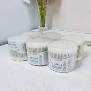 나무이야기 원터치 원형 면봉 회오리형 300px6개입/병원/일회용/귀지/미용실/사우나/위생/순면/1회용/가정