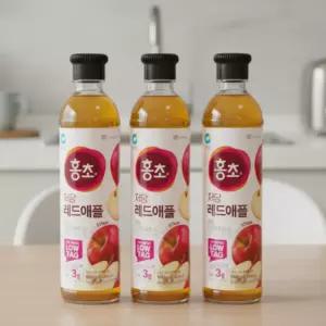 홍초 레드애플 저당 기능성 900ml x 3개