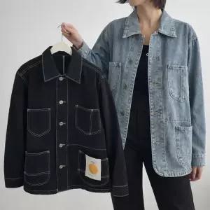 제이셀라 여성 시크라인 포켓 데님 자켓