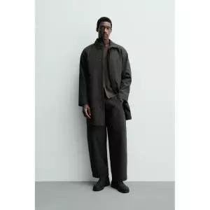 ZARA 테크니컬 방수 코트 - 다크 카키 {WLM}