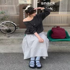 [제작] 허쉴레 오프숄더 루즈핏 맨투맨 86997 빅사이즈 여성의류