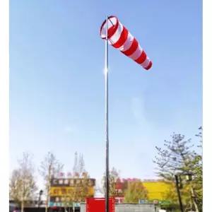 대형 윈드삭 폴대 깃발 4M 5M 지붕 풍향계 풍속 공항