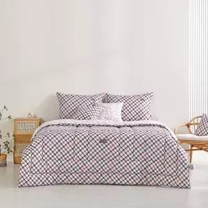 [닥스침구]아사 헤이즐 핑크[9온스] 퀸세트[퀼트이불+패드+베개커버]