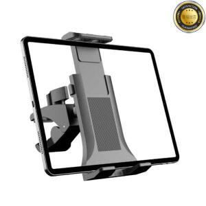 범용 트레드밀 회전 자전거 태블릿 거치대 사이클링 운동 마운트 클립 5-12.9 인치 아이패드 프로 에어 휴