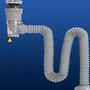 싱크대 트랩 일체형 냄새 조절 싱크대 배수관 교체 부품 플라스틱 세면대 화장실 부속 팝업 유연 배관