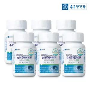 종근당건강 슈퍼 루테인 비젼 비타민A+D+E 베타카로틴 눈건강 눈영양제 6개