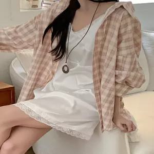 [끈조절가능][레이어드치트키] 멜르 레이스 슬리브리스 레이어드 원피스 87168 빅사이즈 여성의류