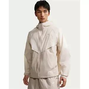 윈드러너 남성 언라인드 풀집 UV 재킷 - 라이트 오어우드 브라운크림 II화이