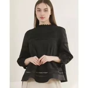 [손정완](강남점)핀턱 A라인 블라우스 ZDR5151010