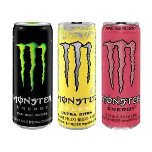 몬스터355ml그린+시트라+파이프 16캔씩 총 48캔